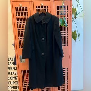 Vintage VF long black cashmere coat. Size Large? EUC